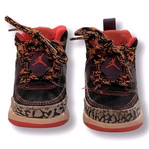 NIKE || Jordan Spizike Tasmanian Devil Toddler Sneakers | Purple Orange || 4